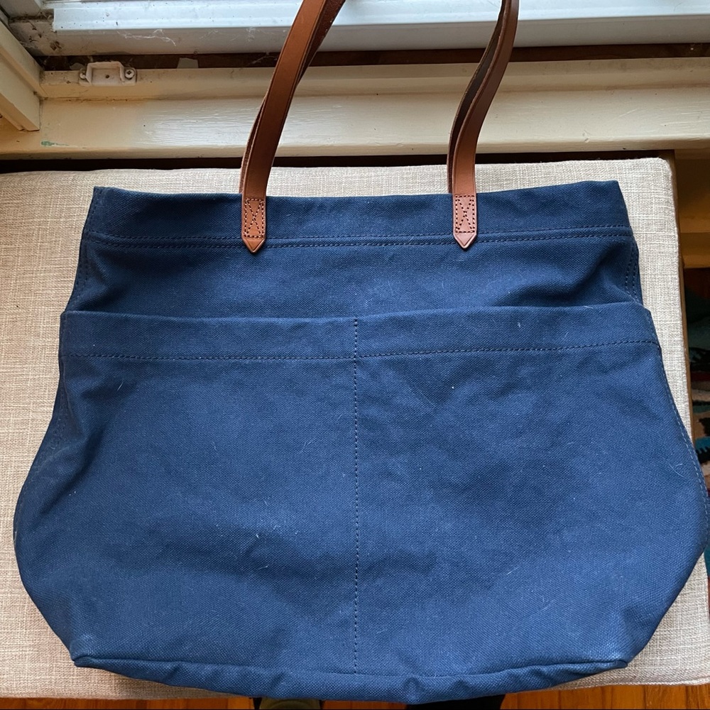 Madewell Canvas Transport Tote Blue